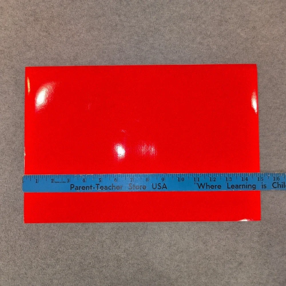 3M Scotchlite Reflective Graphic Film Series 680 Red Vinyl Sheet 10x15 Safety - Picture 4 of 6